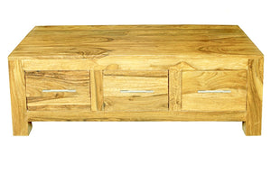 Cube Mango 3 Drawer Coffee Table - Canwell Interiors Limited - IFD