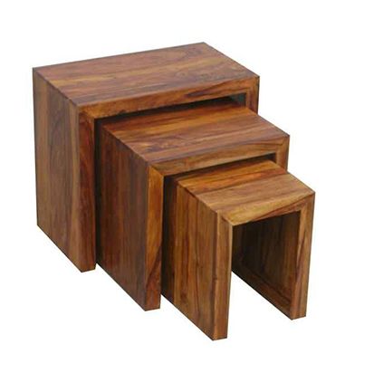Cube Nest Tables Shesham Wood - Canwell Interiors Limited - Jaipur