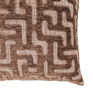 Cushion Ivy brown labyrinth - Canwell Interiors Limited - Richmond