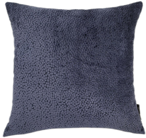 Cut Velvet Dots in Navy 56x56 - Canwell Interiors Limited - Malini