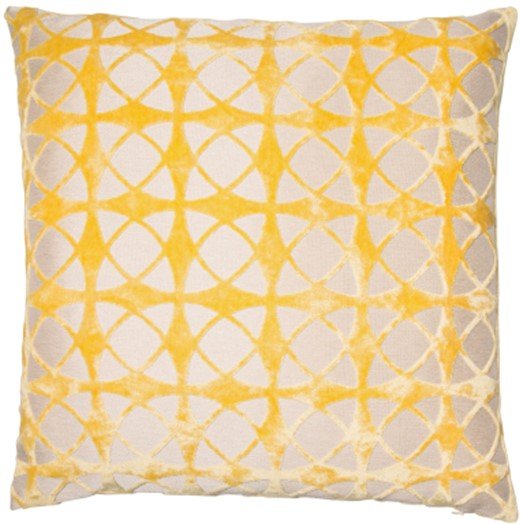 Malini Spiral Mustard Cushion - Canwell Interiors Limited - Malini