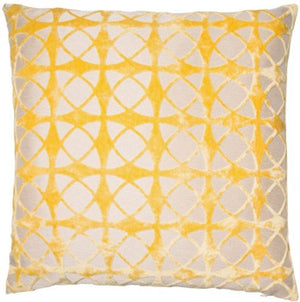 Cut Velvet Spiral Mustard 56x56 - Canwell Interiors Limited - Malini