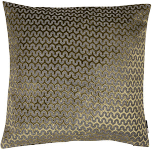 Cut Velvet Wave Olive Green 56x56 - Canwell Interiors Limited - Malini