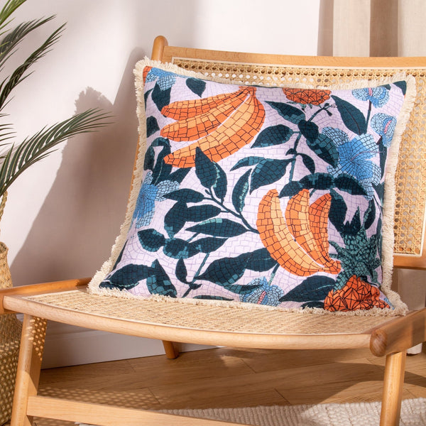 Cypressa 50x50 Feather Filled Cushion Lilac - Canwell Interiors Limited - Riva