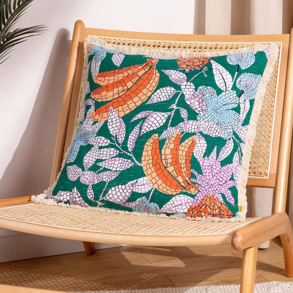 Cypressa 50x50 Feather Filled Cushion Teal - Canwell Interiors Limited - Riva