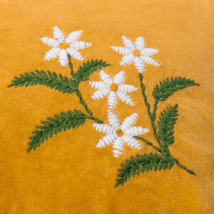 Daisy Frill 45x45 Feather Filled Cushion Gold - Canwell Interiors Limited - Riva
