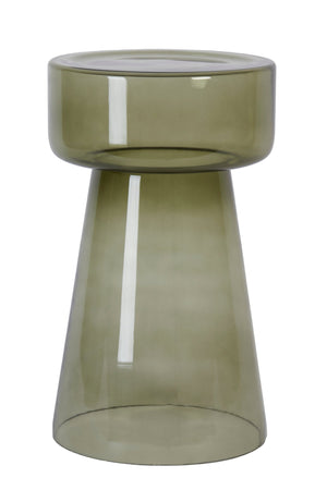 DAKWA Side Table — Glass Grey Green - Canwell Interiors Limited - Light & Living