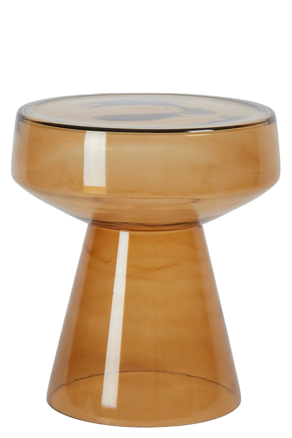 DAKWA Side Table — Glass Ocher Yellow - Canwell Interiors Limited - Light & Living