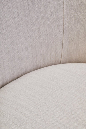 Dale Ivory Linen Curved Chair - Canwell Interiors Limited - Xshowhome