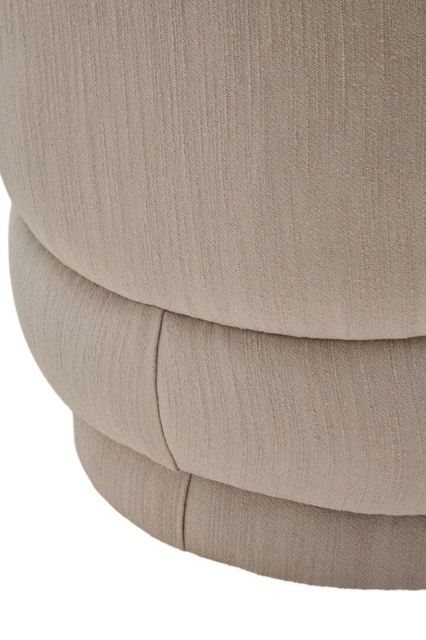 Dale Ivory Linen Curved Chair - Canwell Interiors Limited - Xshowhome