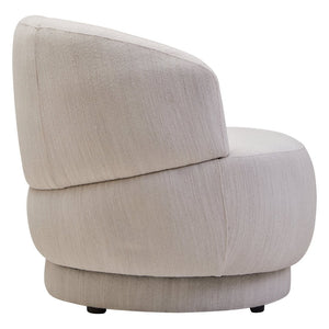 Dale Ivory Linen Curved Chair - Canwell Interiors Limited - Xshowhome