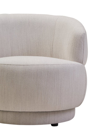 Dale Ivory Linen Curved Chair - Canwell Interiors Limited - Xshowhome
