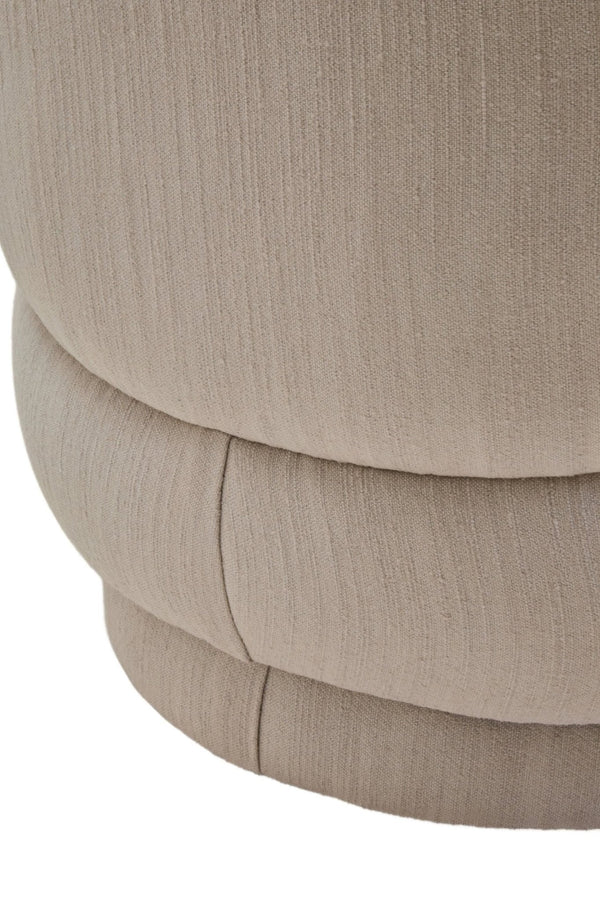 Dale Ivory Linen Curved Chair - XShowhome Limited - Xshowhome
