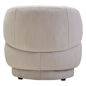 Dale Ivory Linen Curved Chair - XShowhome Limited - Xshowhome
