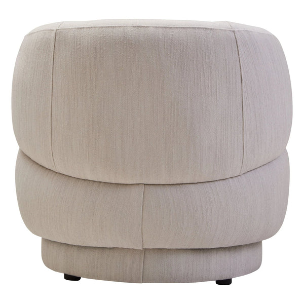 Dale Ivory Linen Curved Chair - XShowhome Limited - Xshowhome