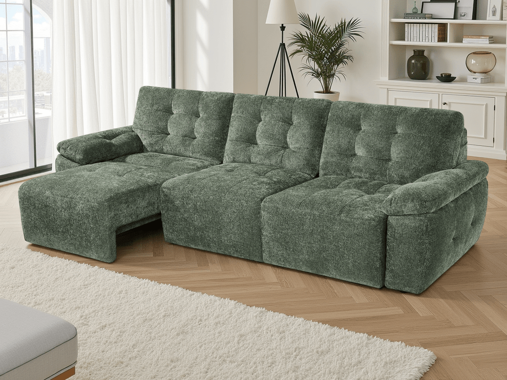 Dallas Electric Sofabed Green 3 Seater - XShowhome Limited - Xshowhome