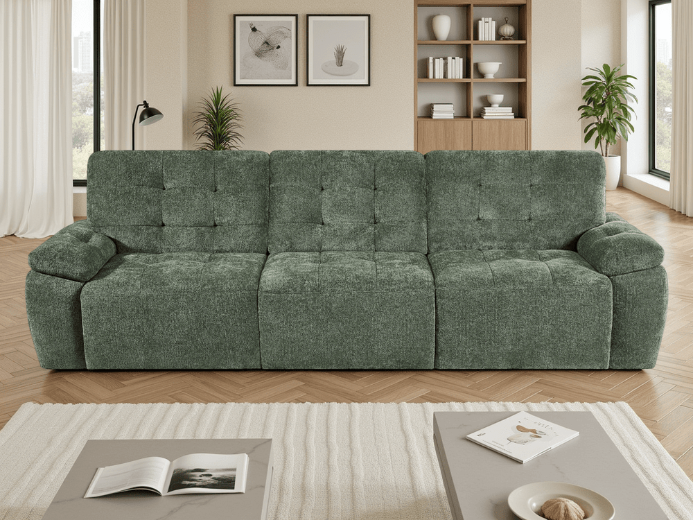 Dallas Electric Sofabed Green 3 Seater - XShowhome Limited - Xshowhome