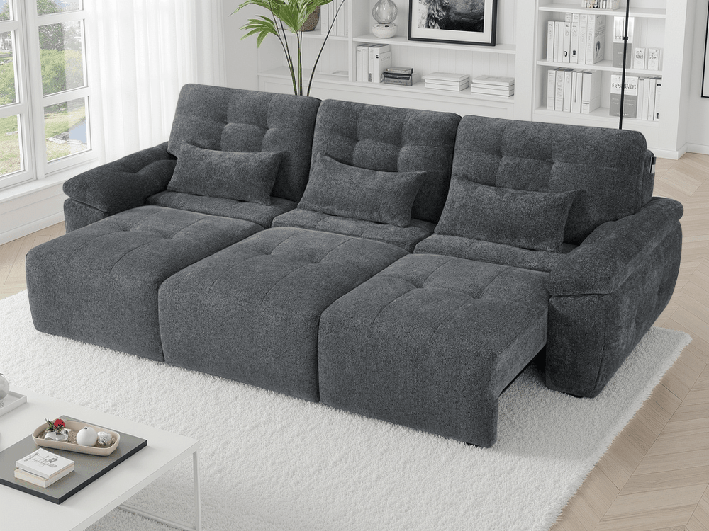 Dallas Electric Sofabed Grey 3 Seater - XShowhome Limited - Xshowhome