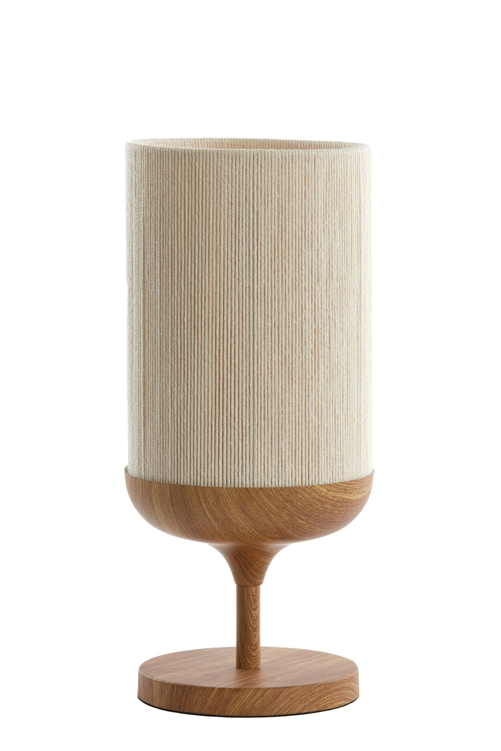 DANIA Table Lamp - Wood Natural & Rope Cream - XShowhome Limited - Light & Living