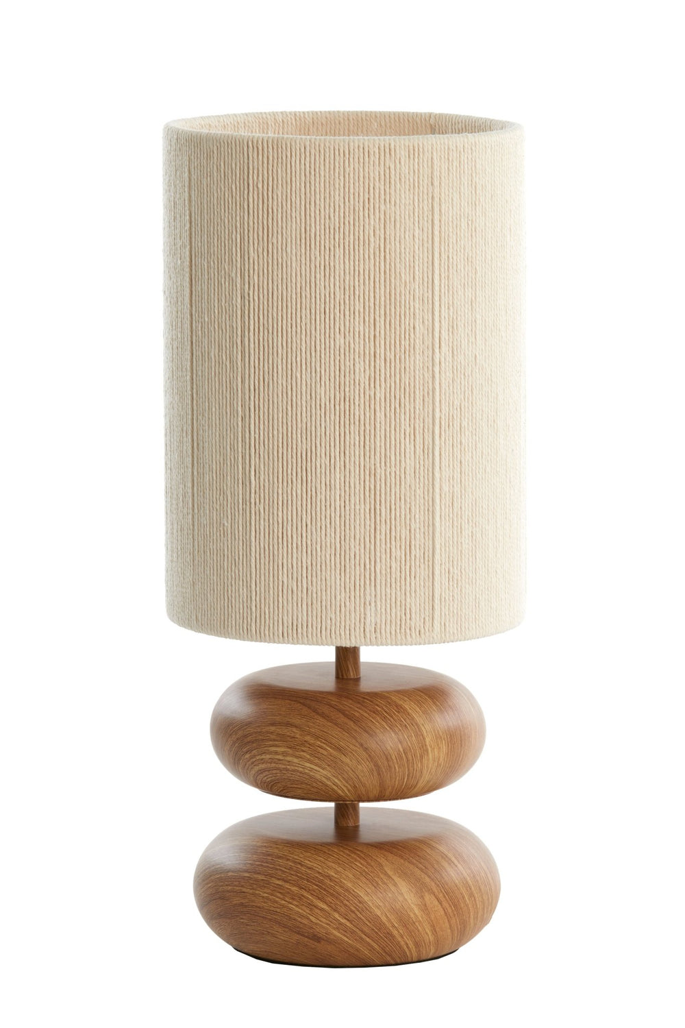 DANIALO Table Lamp — Wood Natural & Rope Cream - Canwell Interiors Limited - Light & Living