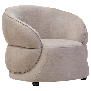 Daphne Taupe Chenille Curved Chair - Canwell Interiors Limited - Xshowhome