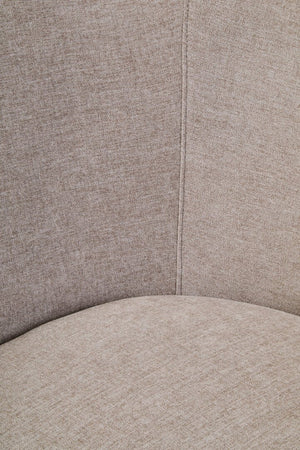 Daphne Taupe Chenille Curved Chair - Canwell Interiors Limited - Xshowhome
