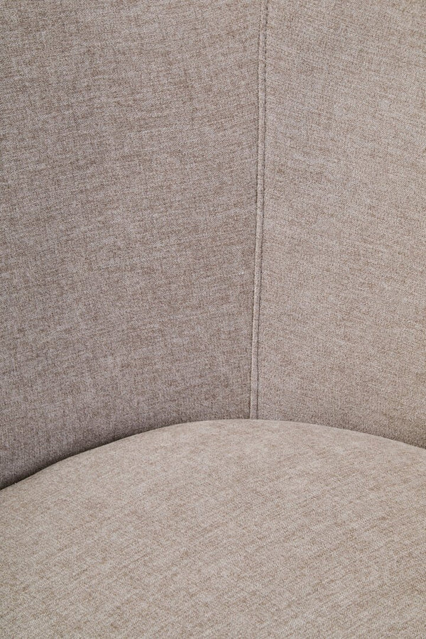 Daphne Taupe Chenille Curved Chair - Canwell Interiors Limited - Xshowhome