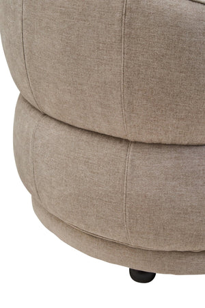 Daphne Taupe Chenille Curved Chair - XShowhome Limited - Xshowhome
