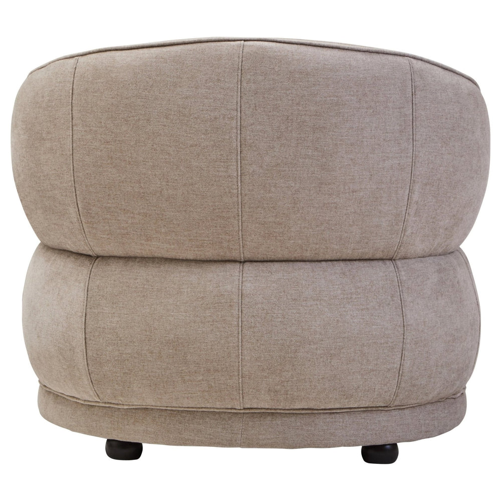 Daphne Taupe Chenille Curved Chair - XShowhome Limited - Xshowhome