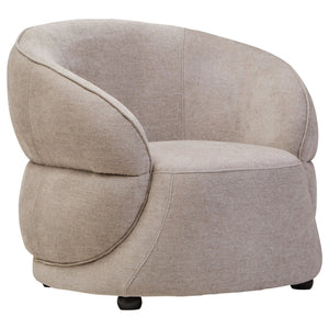 Daphne Taupe Chenille Curved Chair - XShowhome Limited - Xshowhome