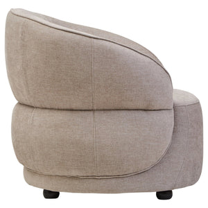 Daphne Taupe Chenille Curved Chair - XShowhome Limited - Xshowhome