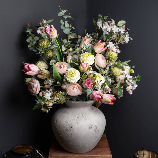 Darcy Antique White Vase - Canwell Interiors Limited - Hills