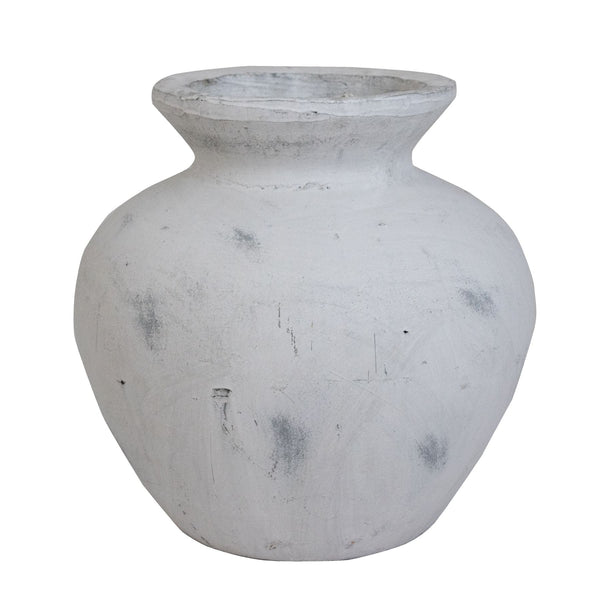 Darcy Antique White Vase - Canwell Interiors Limited - Hills