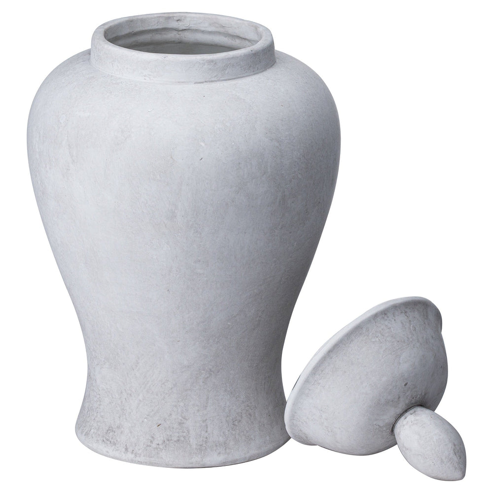 Darcy Large Stone Ginger Jar - Canwell Interiors Limited - Hills