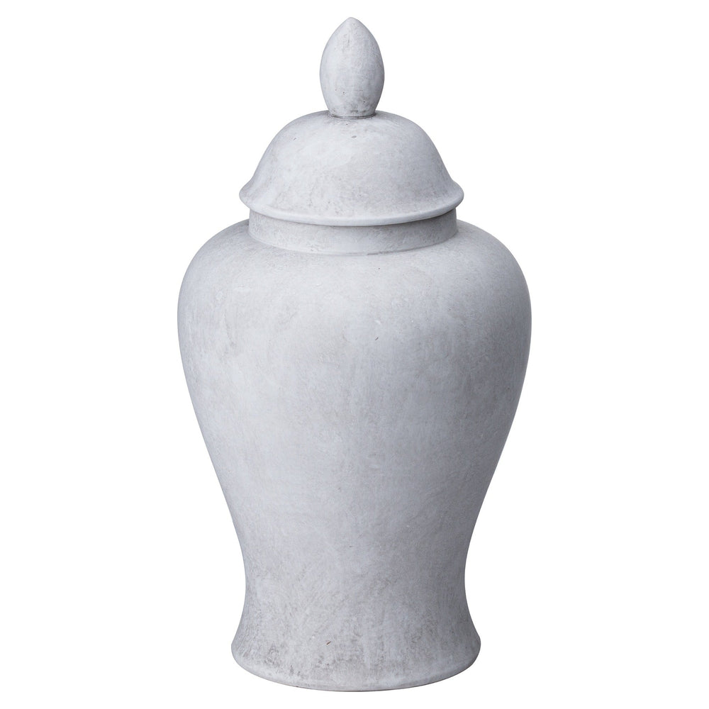 Darcy Large Stone Ginger Jar - Canwell Interiors Limited - Hills