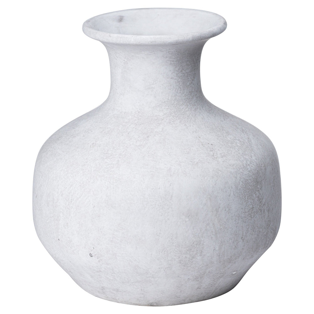Darcy Squat Stone Vase - Canwell Interiors Limited - Hills