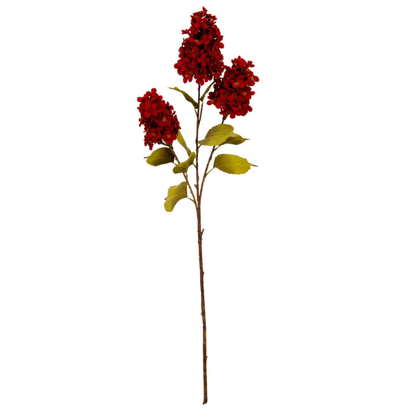 Dark Red Spear Hydrangea Spray - Canwell Interiors Limited - Hills