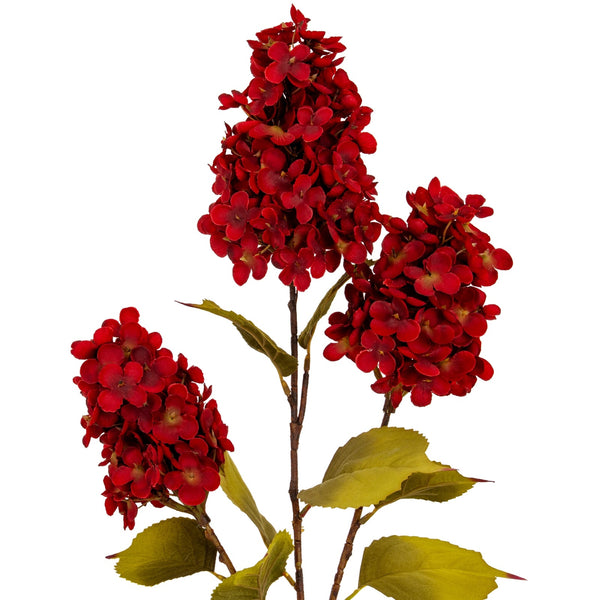 Dark Red Spear Hydrangea Spray - Canwell Interiors Limited - Hills