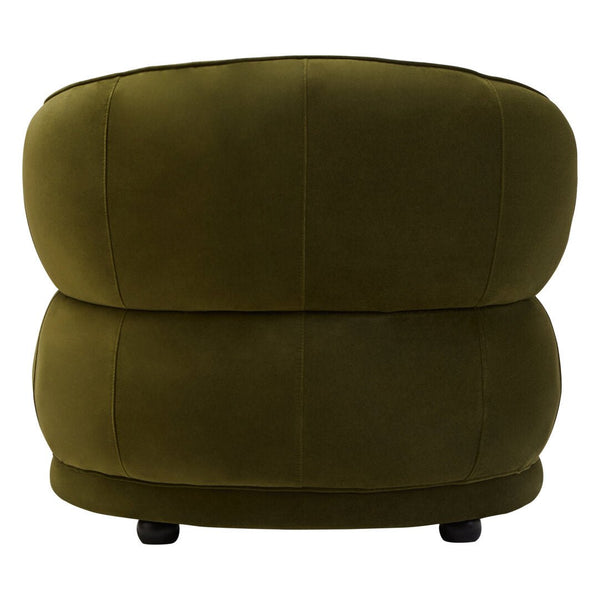 Darla Forest Green Curved Velvet Chair - Canwell Interiors Limited - Xshowhome