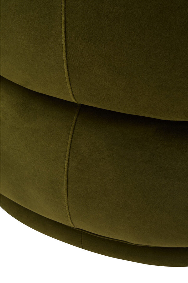 Darla Forest Green Curved Velvet Chair - Canwell Interiors Limited - Xshowhome