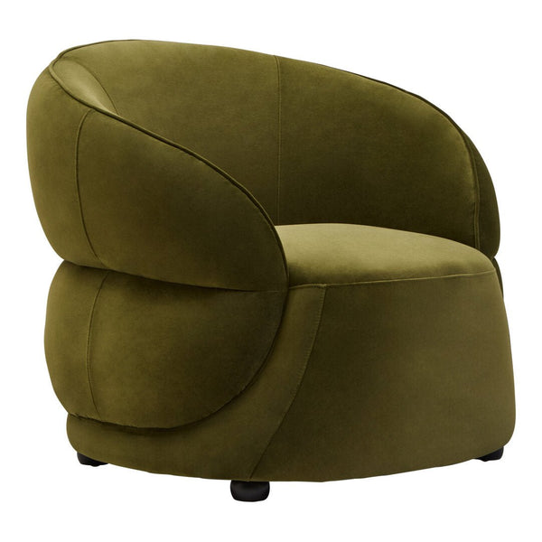 Darla Forest Green Curved Velvet Chair - Canwell Interiors Limited - Xshowhome