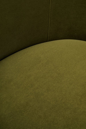Darla Forest Green Curved Velvet Chair - Canwell Interiors Limited - Xshowhome