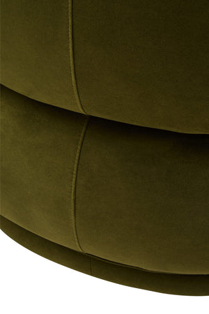 Darla Forest Green Curved Velvet Chair - Canwell Interiors Limited - Xshowhome