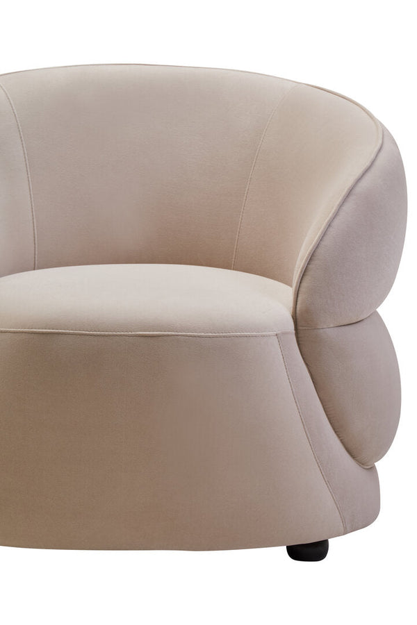 Darla Stone Velvet Curved Chair - Canwell Interiors Limited - Xshowhome