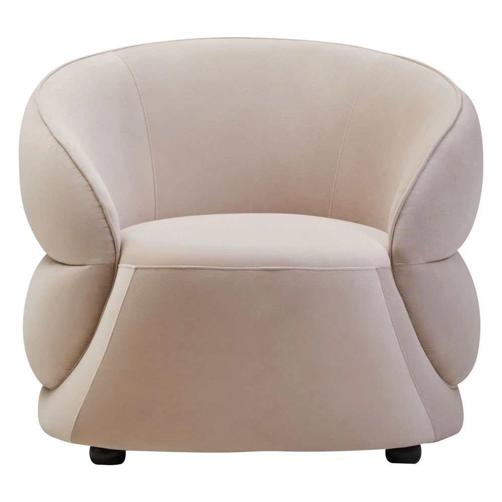 Darla Stone Velvet Curved Chair - XShowhome Limited - Xshowhome