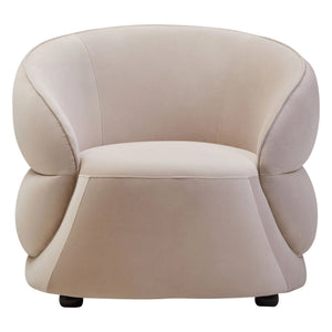 Darla Stone Velvet Curved Chair - XShowhome Limited - Xshowhome