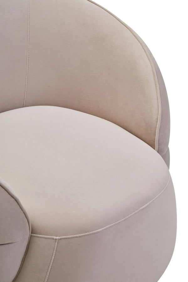 Darla Stone Velvet Curved Chair - XShowhome Limited - Xshowhome