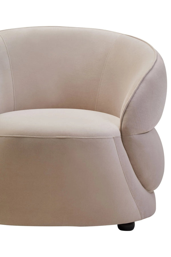 Darla Stone Velvet Curved Chair - XShowhome Limited - Xshowhome