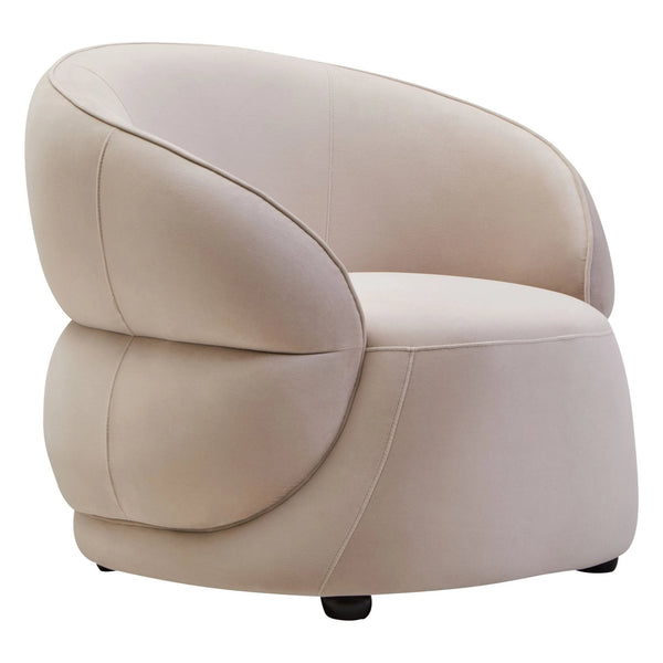 Darla Stone Velvet Curved Chair - XShowhome Limited - Xshowhome