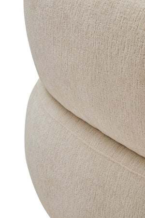 Dasha Ivory Textured Curved Chair - Canwell Interiors Limited - Xshowhome
